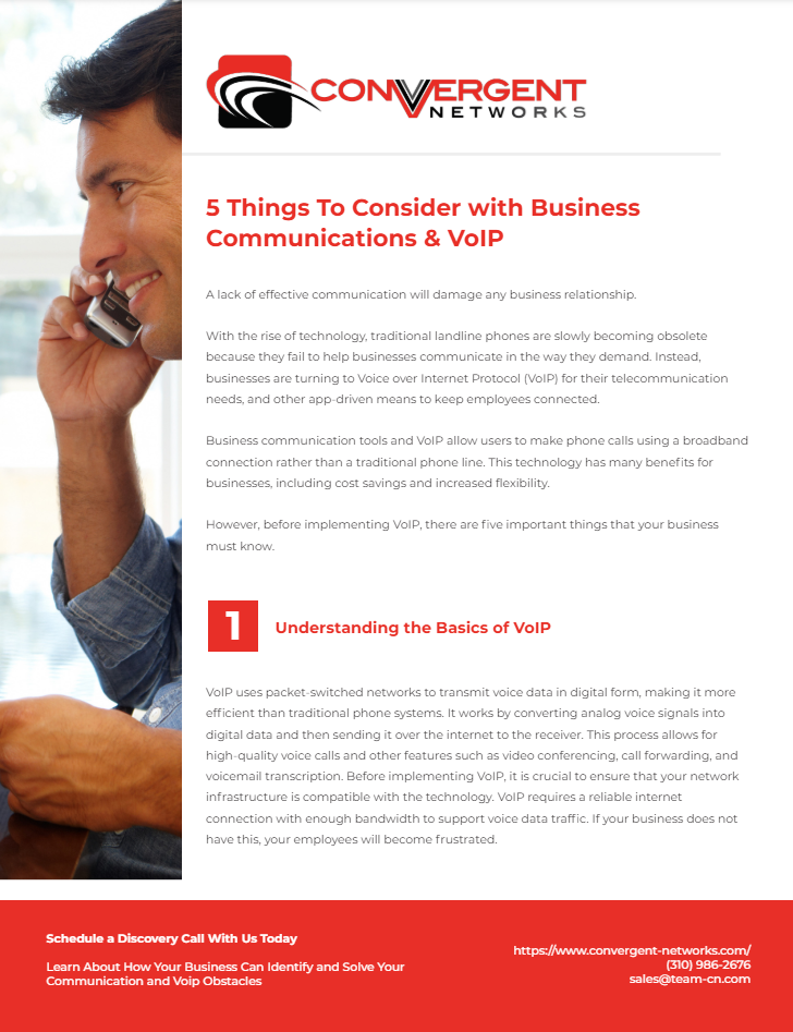 The Top 5 Things to Consider with Business Communications and VoIP
