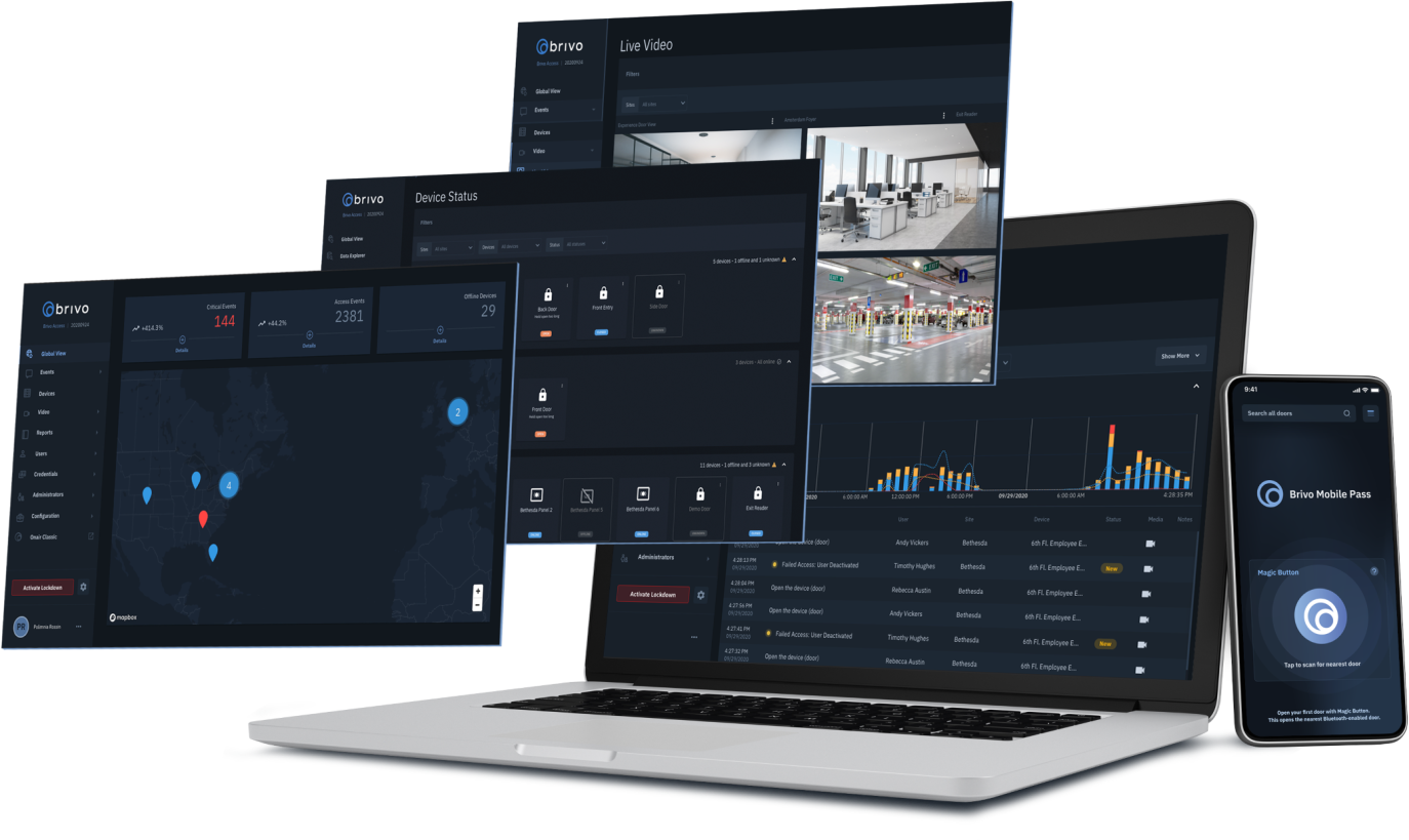 Brivo access control suite of products